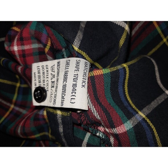 Matchstick Flannel Tunic Shirt Top Women L Button Long Sleeve Multicolor Plaid - Picture 11 of 11